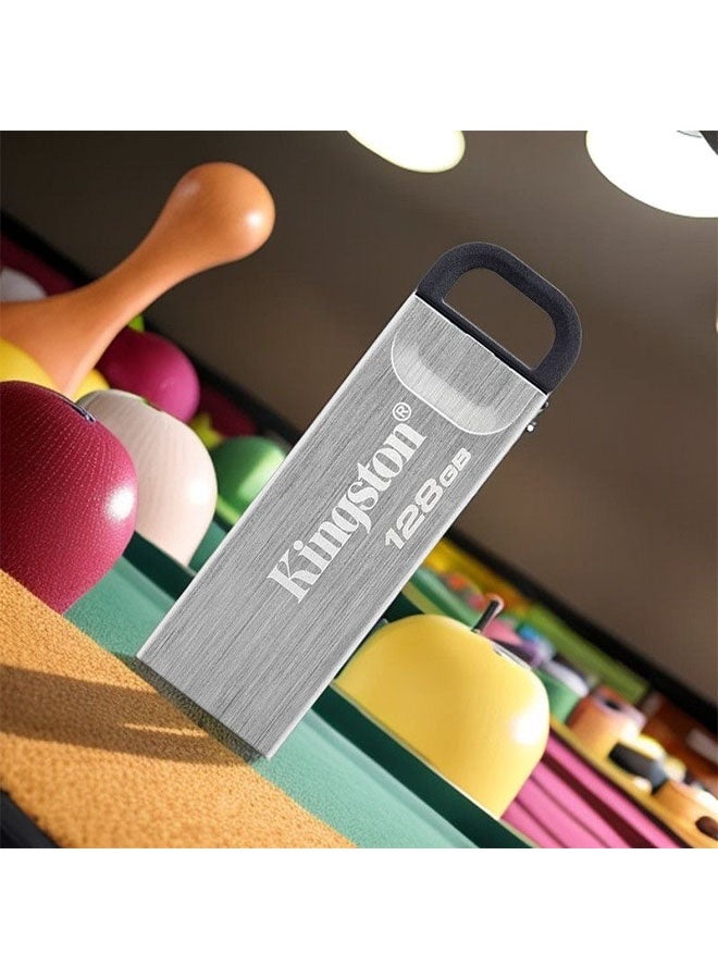 Kingston Grey DataTraveler KySOn USB3.2 Metal Drive 128GB High-Speed Edition , Read Speed 200MB/s for In-Car Commercial Use and Portable Storage in Multiple Scenarios - Image 3