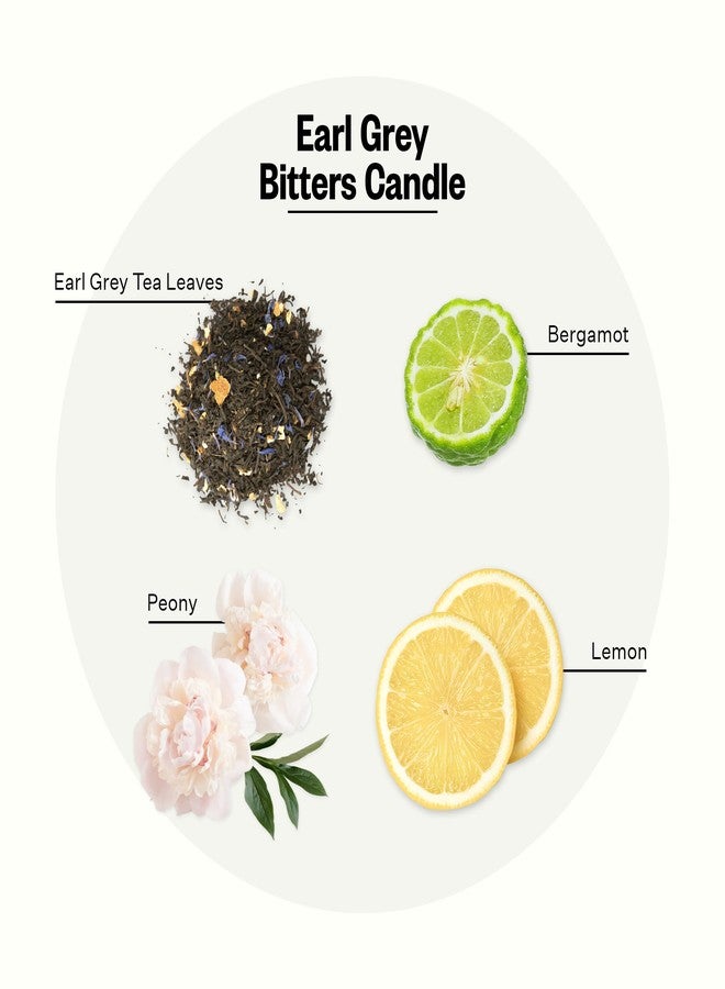 Apotheke Signature Scented Candles for Home, Earl Grey Bitters - 10.5 oz - Soy Wax, Non Toxic, Large Jar White - Luxury Candle Gifts for Women & Men - Bergamot, Peony, and Lemon - Image 2