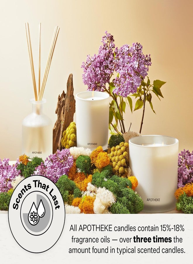 Apotheke Signature Scented Candles for Home, Earl Grey Bitters - 10.5 oz - Soy Wax, Non Toxic, Large Jar White - Luxury Candle Gifts for Women & Men - Bergamot, Peony, and Lemon - Image 4