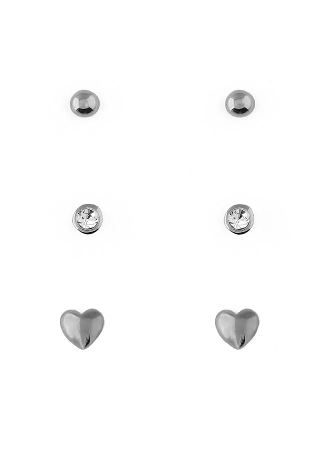 ORELIA LONDON SW Stud & Heart 3 Pack - Image 1