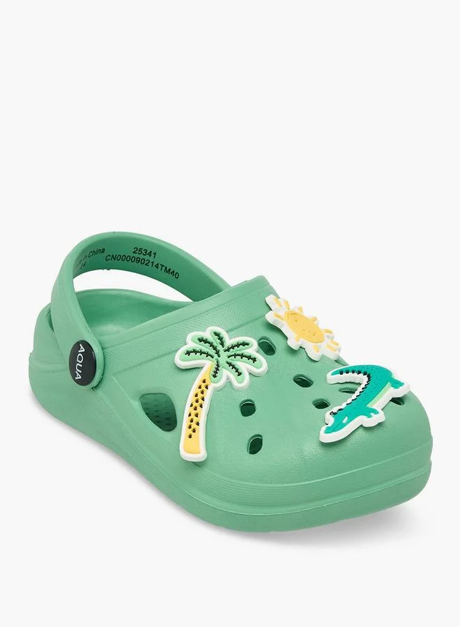 Aqua Boys Jibbitz Charm Clogs