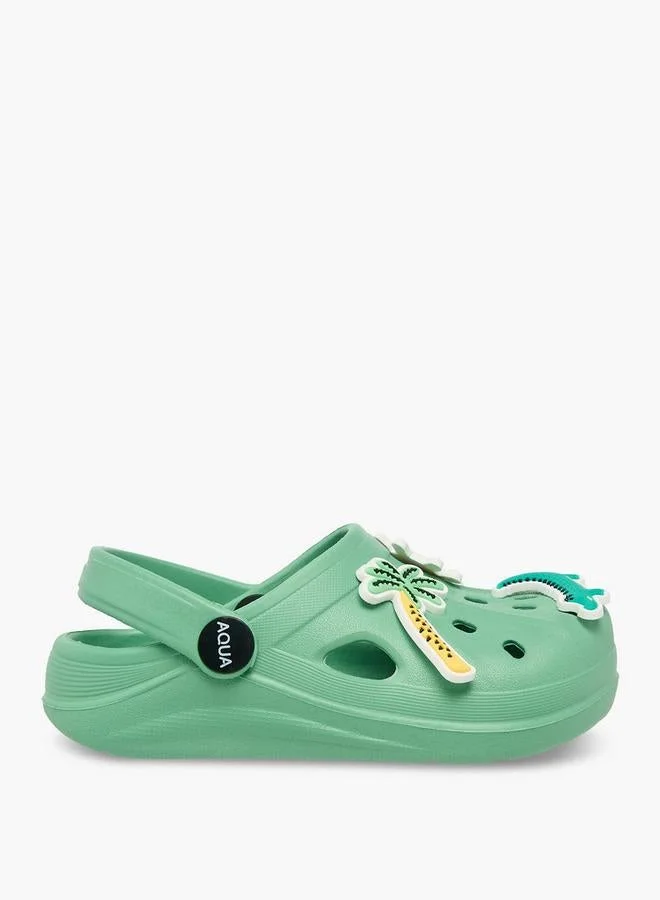 Aqua Boys Jibbitz Charm Clogs