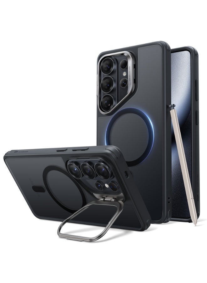 اي اس ار ESR for Samsung Galaxy S26 Ultra Phone Case with Stash Stand, Compatible with MagSafe, Military-Grade Protection, Magnetic Case for Samsung Galaxy S26 Ultra, Scratch-Resistant Back Cover Frosted Black - Image 1