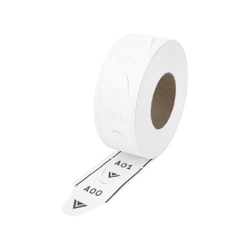 Microframe Corporation 1 roll of 2-Digit Take-A-Number Tickets - 2000 / roll (White) - Image 1