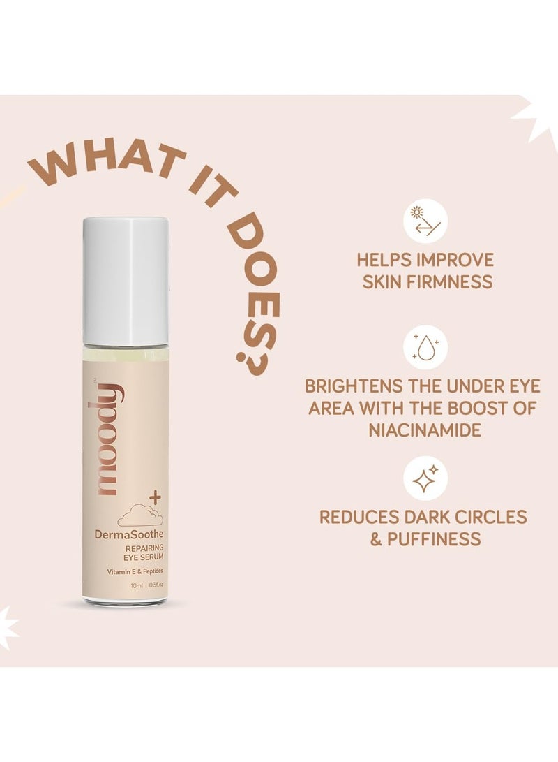 مودي سيروم ديرما سوث سيراميد وفيتامين هـ المرمم تحت العينين | كريم تفتيح وإصلاح تحت العينين | مع فيتامين هـ للهالات السوداء والانتفاخات والخطوط الدقيقة | 10 مل - Image 2