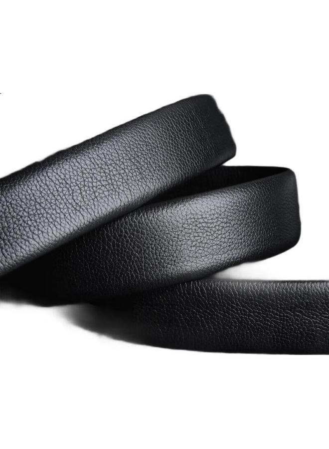 Hongu Red Gumi Leather Belt For Men, Top-Grain Cowhide, Casual Business Automatic Buckle Trouser Belt Gift Box, Qixi Gift For Boyfriend - Image 1