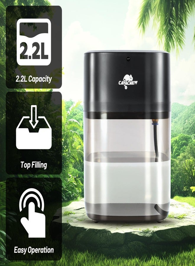 CAVACHEW 2.2L Reptile Mister with 2pcs Nozzles, Solo Reptile Mister System with Timer, Automatic Mister Fogger for Reptile Tank, Adjustable Terrarium Misting Humidifier for Reptiles/Amphibians - Image 2
