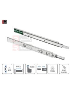 RACO RACO Sliding Drawer Rail 1 Pair Full Extension Track Rail for Cabinets Dresser Wardrobe Kitchen Trash (22 INCH, Soft Closing)  - Image 3