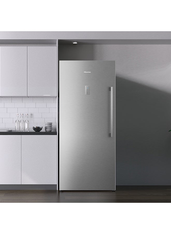 Hisense 769 Gross/592 Net Capacity , Single Door Fridge,With Inverter,Left open DoorWith  Glass Shelf,  Total No frost, LED Touch Control FV3N769NAI Silver - Image 5