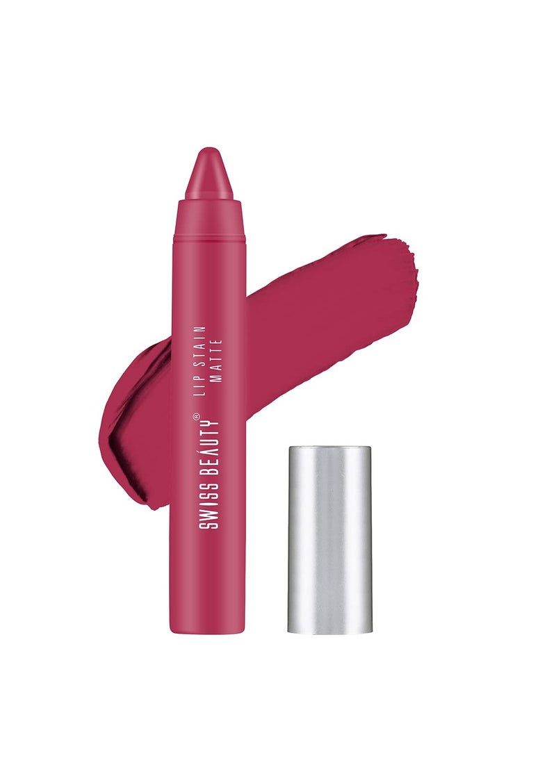 سويس بيوتي أحمر شفاه غير لامع من سويس بيوتي، وردي فاتح 3.4 جم - Image 1