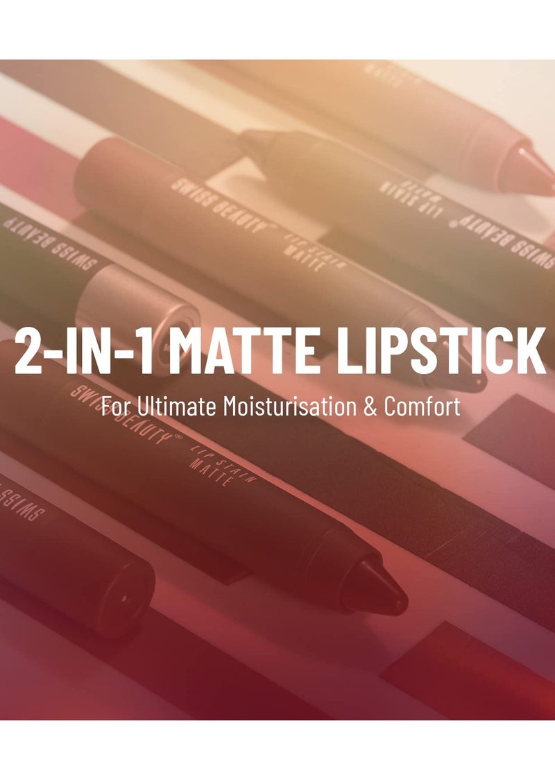 سويس بيوتي أحمر شفاه غير لامع من سويس بيوتي، وردي فاتح 3.4 جم - Image 4