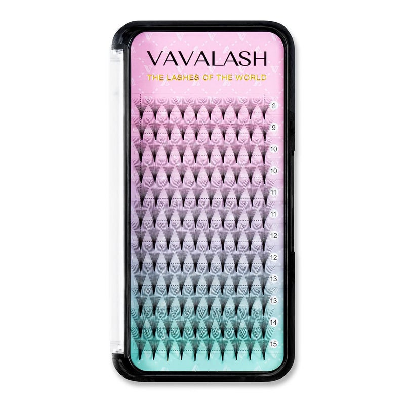 VAVALASH Eyelash Extensions 3D 4D 5D 6D 8D 9D 10D Thickness 00701 CD Curl Eyelashes Middle Stem Premade Fans Russian Volume Lash Extensions Supplies Middle Stem 12D007D12mm - Image 3