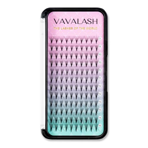 VAVALASH Eyelash Extensions 3D 4D 5D 6D 8D 9D 10D Thickness 00701 CD Curl Eyelashes Middle Stem Premade Fans Russian Volume Lash Extensions Supplies Middle Stem 12D007D12mm - Image 1