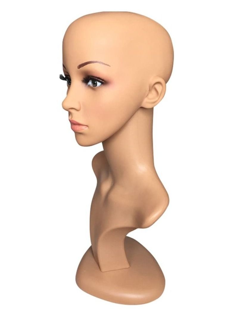 Estelle Female Mannequin Head Model Stand Mannequin Manikin Wig Glasses Hat Display Hold - Image 4