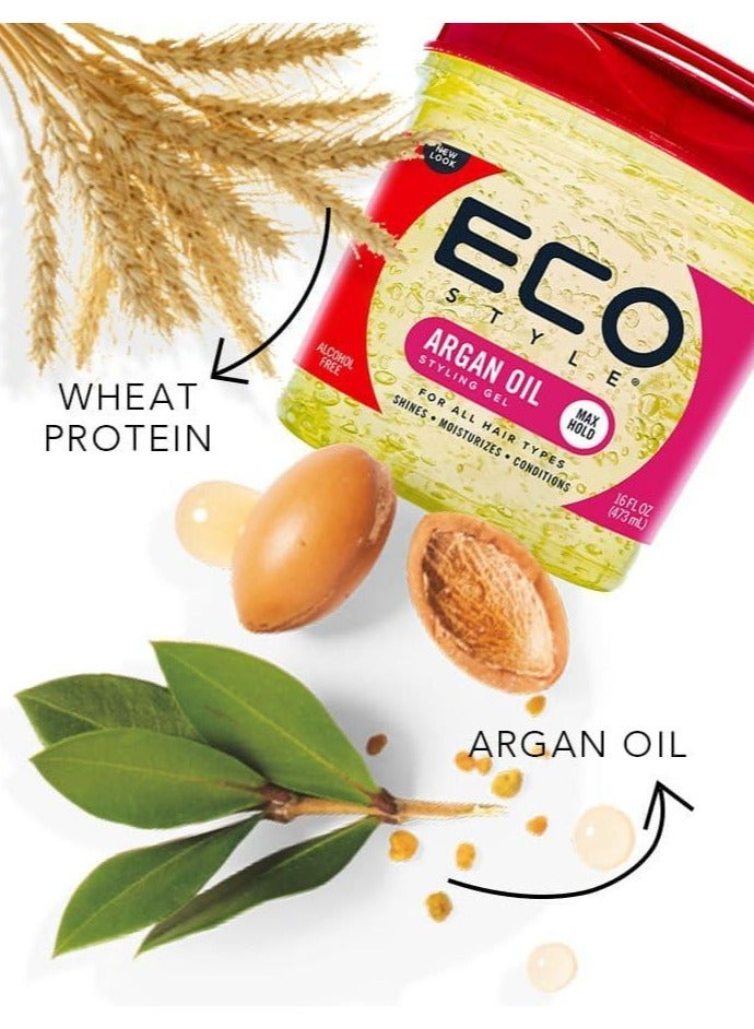 Eco Style Moroccan Argan Oil Styling Gel 473 ml - Image 4