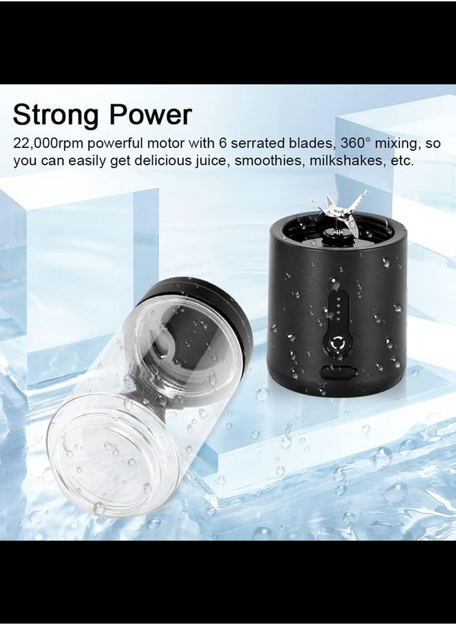 Generic - Blender Cup Portable Blender Cup USB Electric Fruit Juicer Rechargeable Juice Mixer 530ml with 6 Blades for Outdoor Sports Travel Camping - Image 1