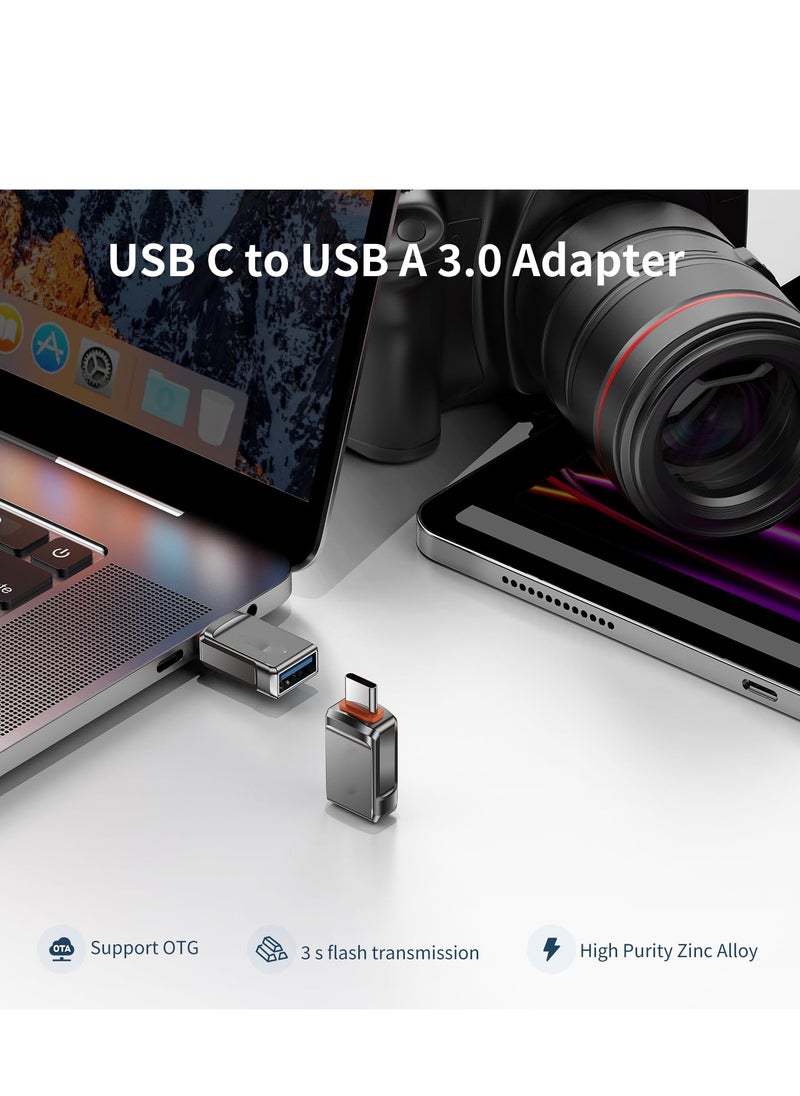SYOSI USB C to USB Adapter 2 Pack,Type C Thunderbolt 4 OTG Converter,USB C Male to USB A 3.0 Female Adapter for iPhone 15,MacBook Pro Air,iPad,Galaxy S23,Other Type C or Thunderbolt Devices  - Image 4