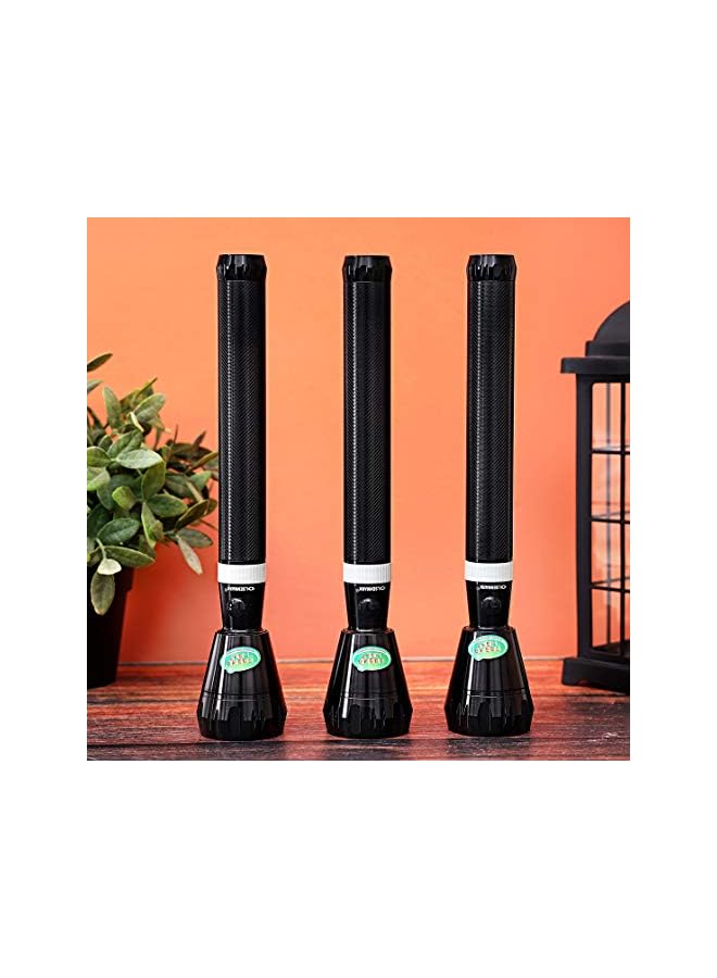 أولسنمارك 3 قطع مصباح يدوي LED فائق السطوع قابل لإعادة الشحن مع بطارية مدمجة 3000 مللي أمبير، موديل رقم Omfl2604 مع عامين - Image 5