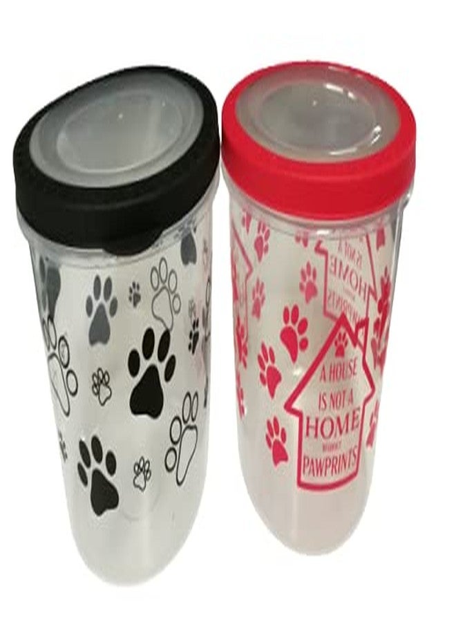 Greenbrier Pet Food Jars, Set of 2, Pet Food Storage, Treats, Pet Travel, Pet Shelter Donations, Pet Gifts, Dogs, Cats