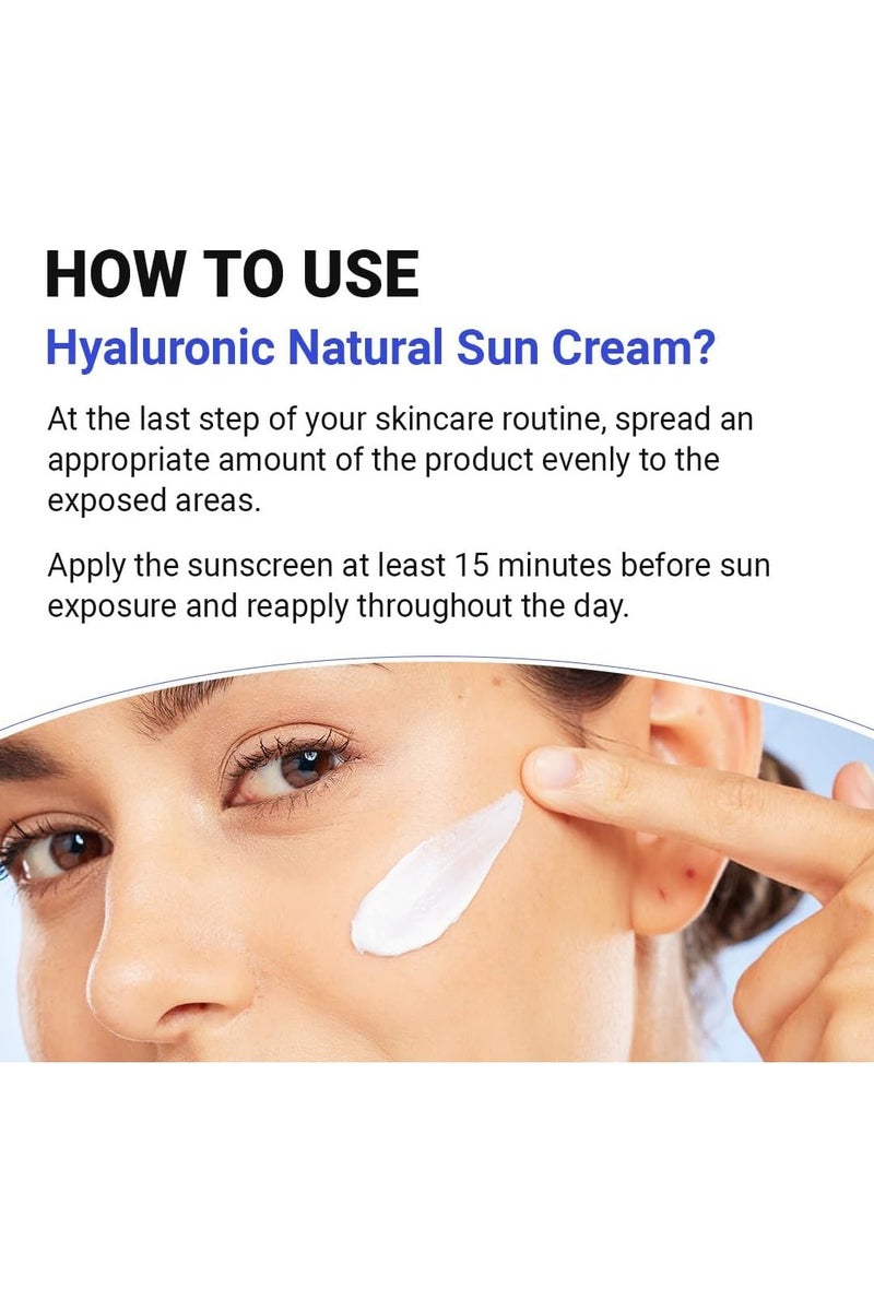 ايسنتري كريم شمس طبيعي بحمض الهيالورونيك من Isntree، ٥٠ مل | عامل حماية من الشمس ٥٠+ PA++++ | واقي شمس مرطب وخفيف الوزن | حماية من الأشعة فوق البنفسجية الطويلة والمتوسطة - Image 4