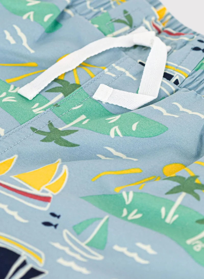Petit Bateau Kids Printed Swimming Shorts