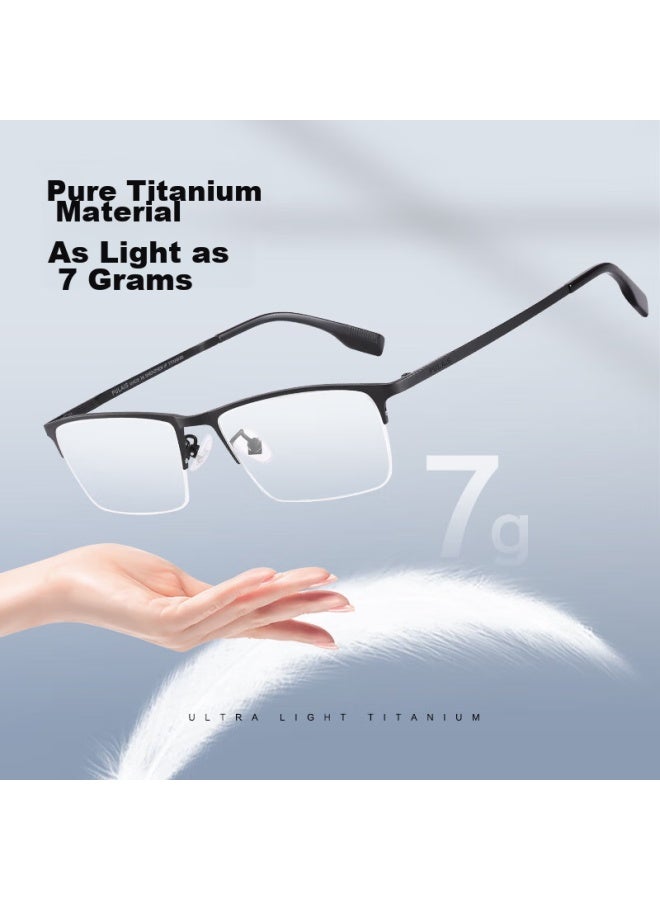 Pulais Reading Gl For Men, Pure Titanium, Imported, Anti-blue Light, Auto-focus, Reading Gl 19897a, Bifocal, 100 Degrees - Image 3