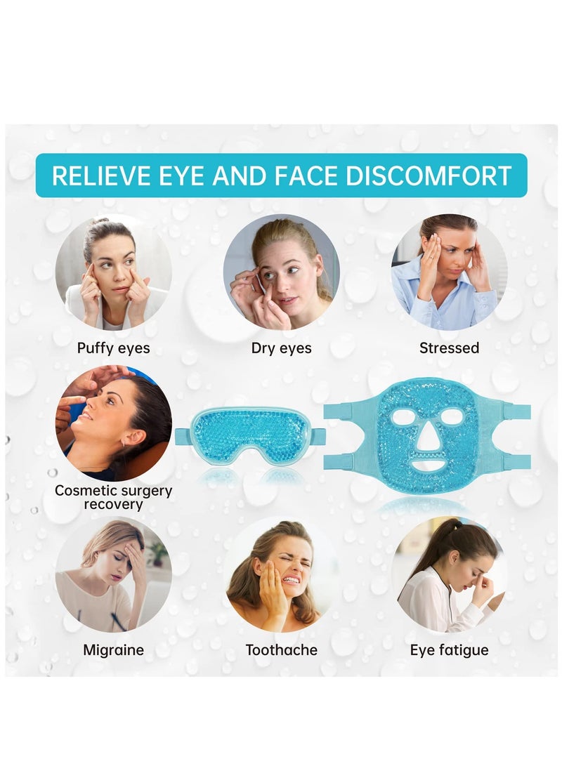 Arabest Cold Face Eye Mask Ice Pack Reduce Face Puff,Dark Circles,Gel Beads Hot Heat Cold Compress Pack,Face SPA for Woman Sleeping, Pressure, Headaches, Skin Care  - Image 5