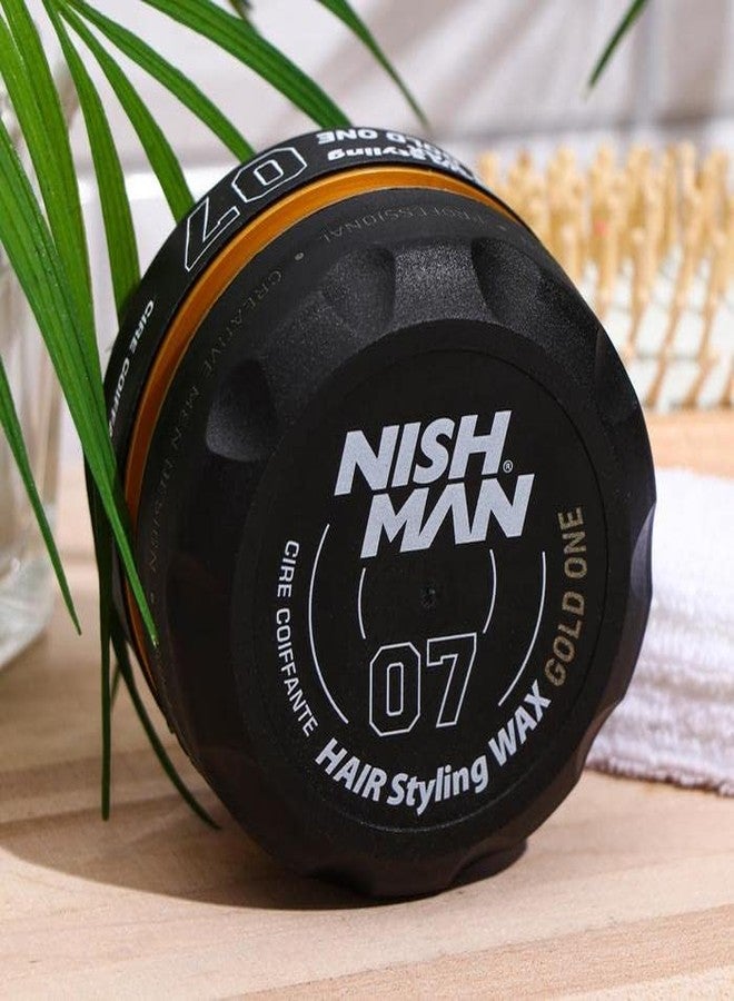 NISHMAN 2 Boxes of nishman Gold One 07 Men's Hair Gel Wax Extra Strong Hold - Image 4