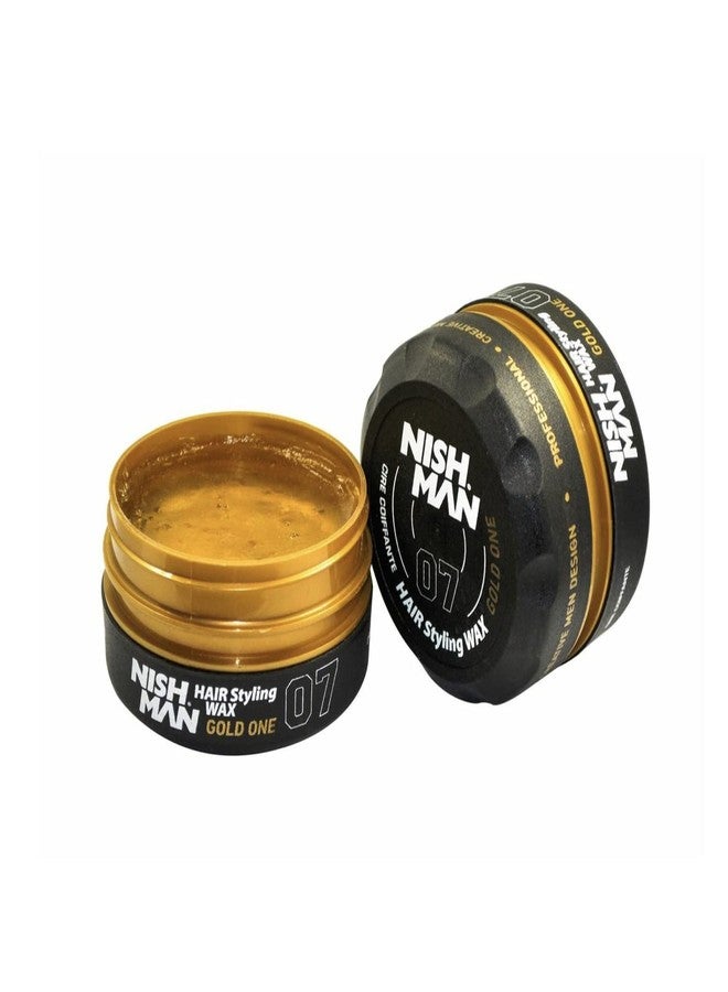 NISHMAN 2 Boxes of nishman Gold One 07 Men's Hair Gel Wax Extra Strong Hold - Image 3
