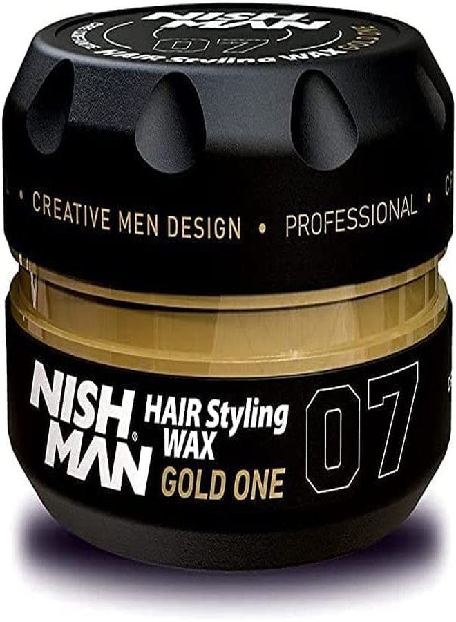 NISHMAN 2 Boxes of nishman Gold One 07 Men's Hair Gel Wax Extra Strong Hold - Image 2