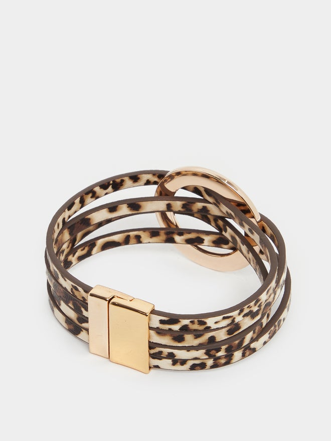Styli Styli Leopard Print Multistrand Bracelet  - Image 3