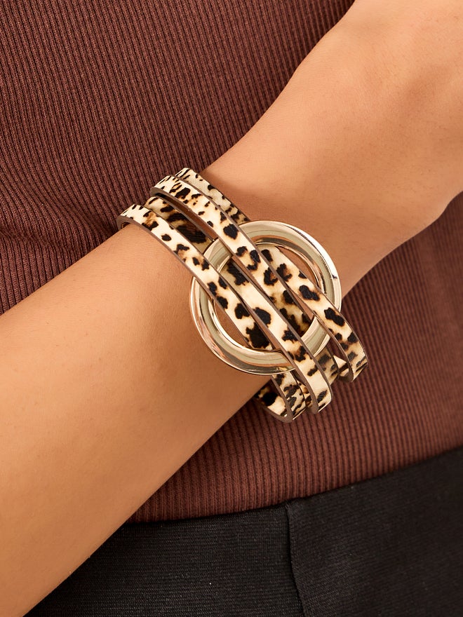 Styli Styli Leopard Print Multistrand Bracelet  - Image 1