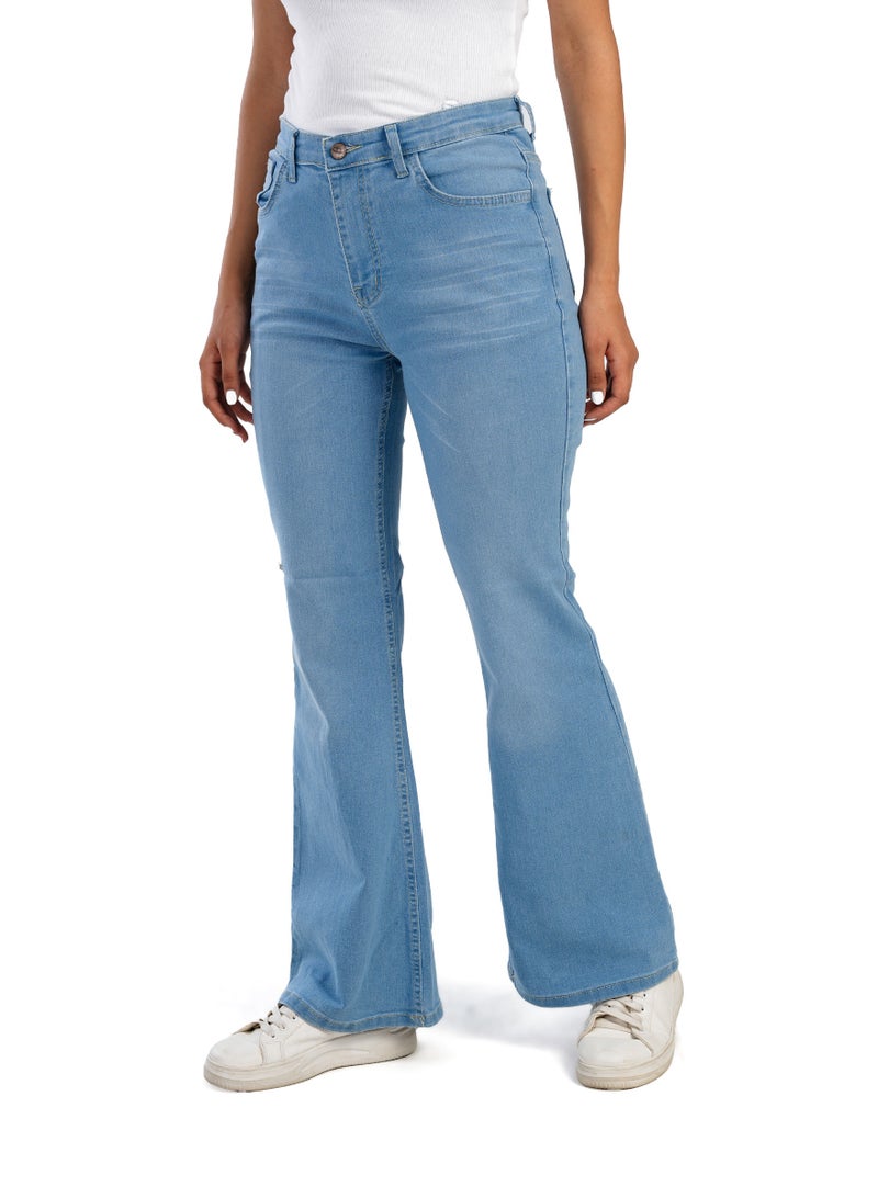 Charleston Blue Pocket Pants For Women - Light blue - Image 4