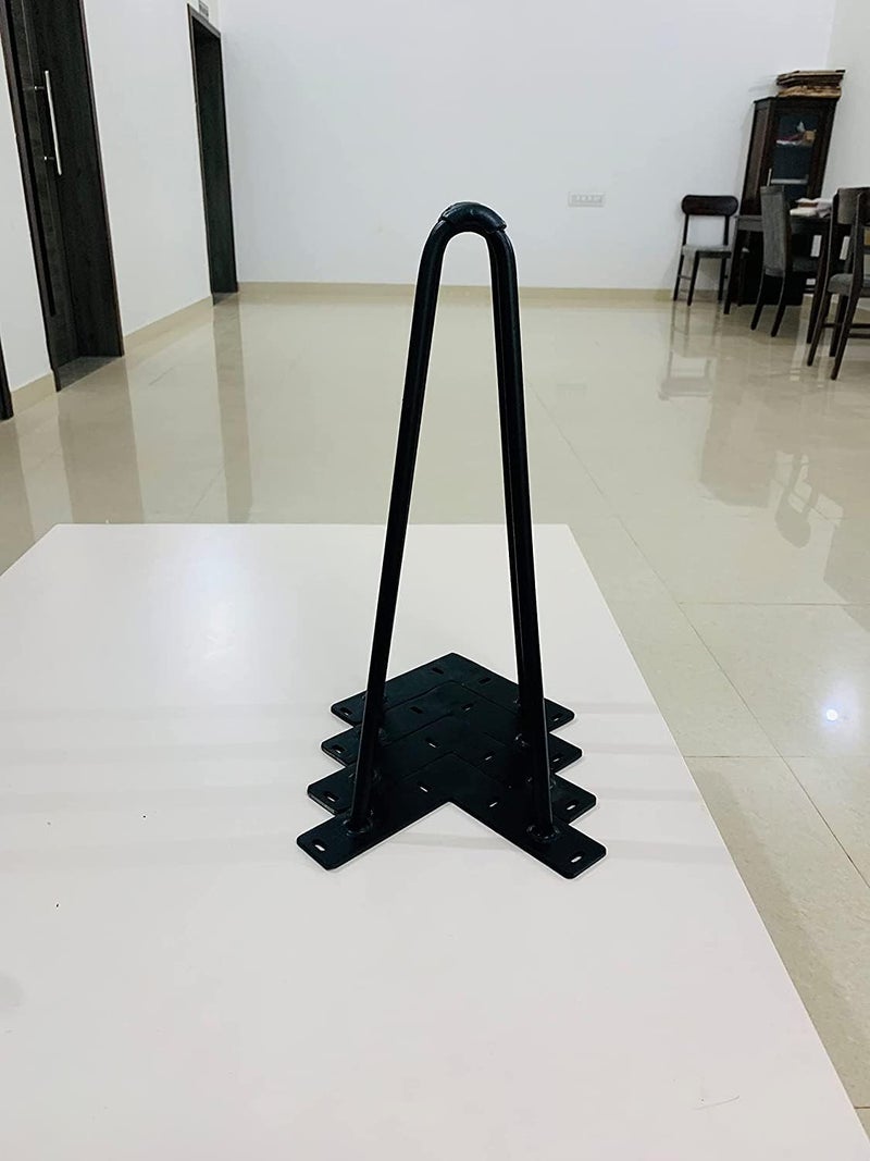 Dcloud Dcloud 24 inch Powder Coated Legs Heavy Duty Hairpin Cabinet Legs Legs for Tv StandLegs x 24 Legs for Sofa Legs for Any Types Furniture Black 10MM Thick Set of Four 24 - Image 5
