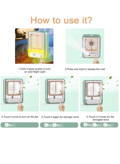 Generic Portable Air Conditioner Fan Personal Cooler Desk Fan for Shop, Office, Kitchen, USB Powered Mini AC, Portable Humidifier Air Cooler Fan  - Image 5