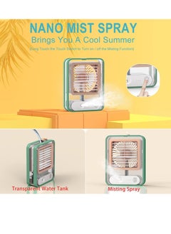 Generic Portable Air Conditioner Fan Personal Cooler Desk Fan for Shop, Office, Kitchen, USB Powered Mini AC, Portable Humidifier Air Cooler Fan  - Image 2