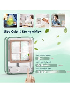 Generic Portable Air Conditioner Fan Personal Cooler Desk Fan for Shop, Office, Kitchen, USB Powered Mini AC, Portable Humidifier Air Cooler Fan  - Image 4