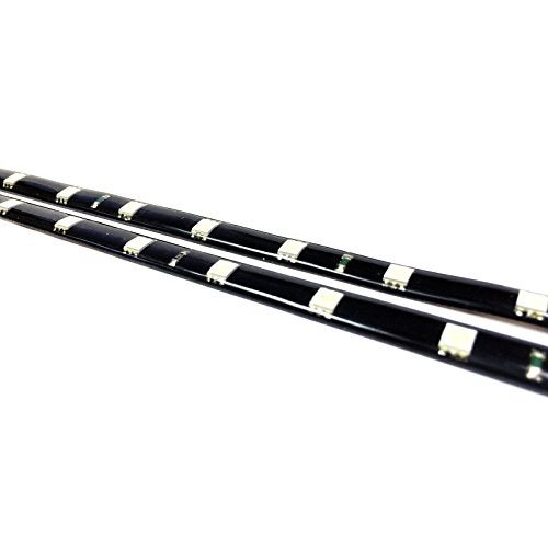 SOCAL-LED LIGHTING 30cm 12" Red Flexible LED Strips High Power Bright 5050 12 SMD Car DRL Under Dash Accent Light, Waterproof, Cuttable, Pack of 2 - Image 3