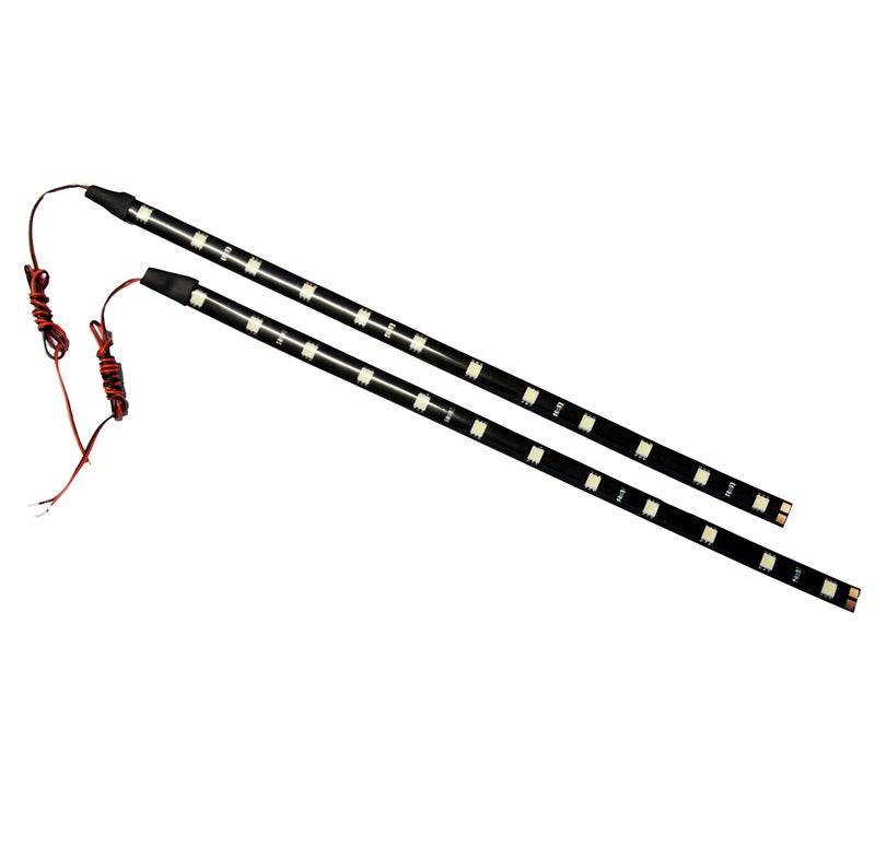 SOCAL-LED LIGHTING 30cm 12" Red Flexible LED Strips High Power Bright 5050 12 SMD Car DRL Under Dash Accent Light, Waterproof, Cuttable, Pack of 2 - Image 2