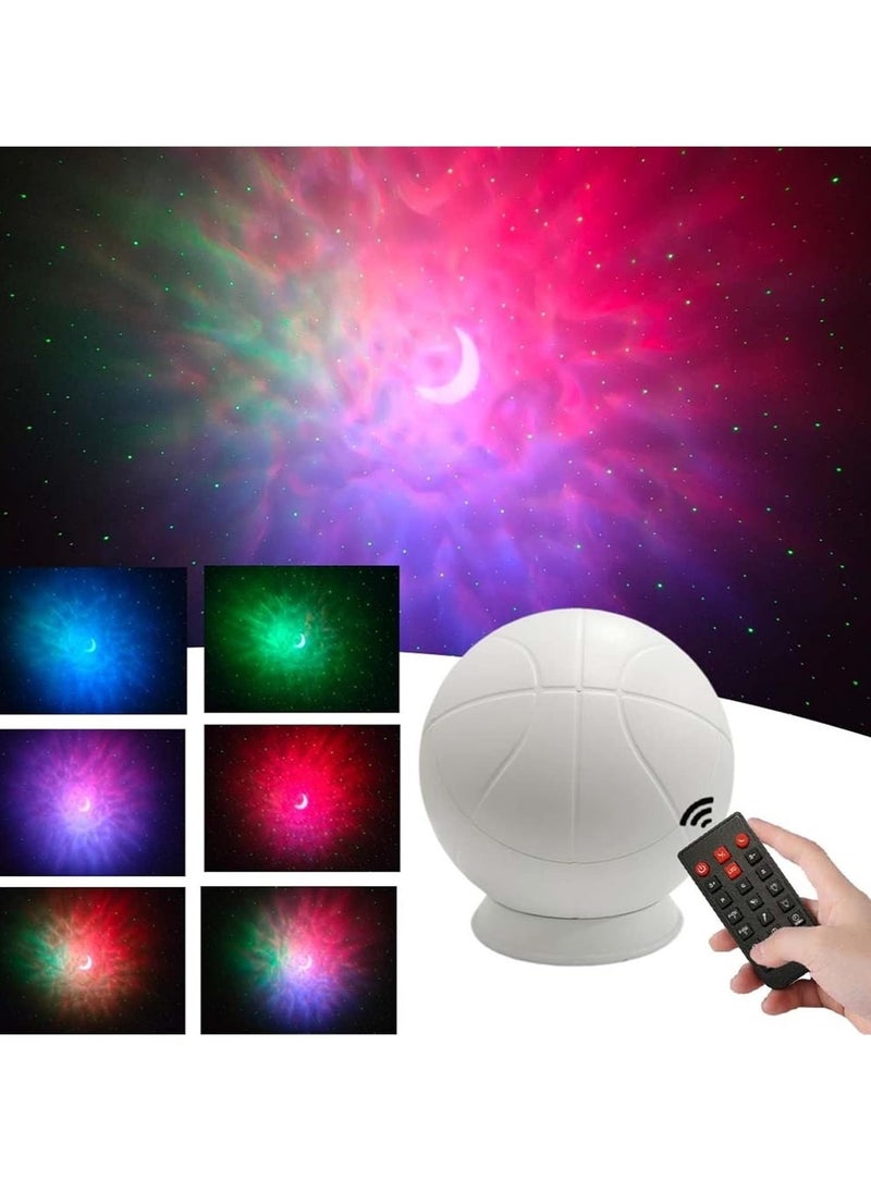 Star Projector, Remote Control Nebula Projection Light, Energy Saving LED Starry Sky Night Light, Projector Lamp With Brightness Adjustment For Bedroom, (1pc, Black)