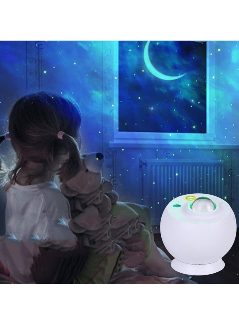 Star Projector, Remote Control Nebula Projection Light, Energy Saving LED Starry Sky Night Light, Projector Lamp With Brightness Adjustment For Bedroom, (1pc, Black)