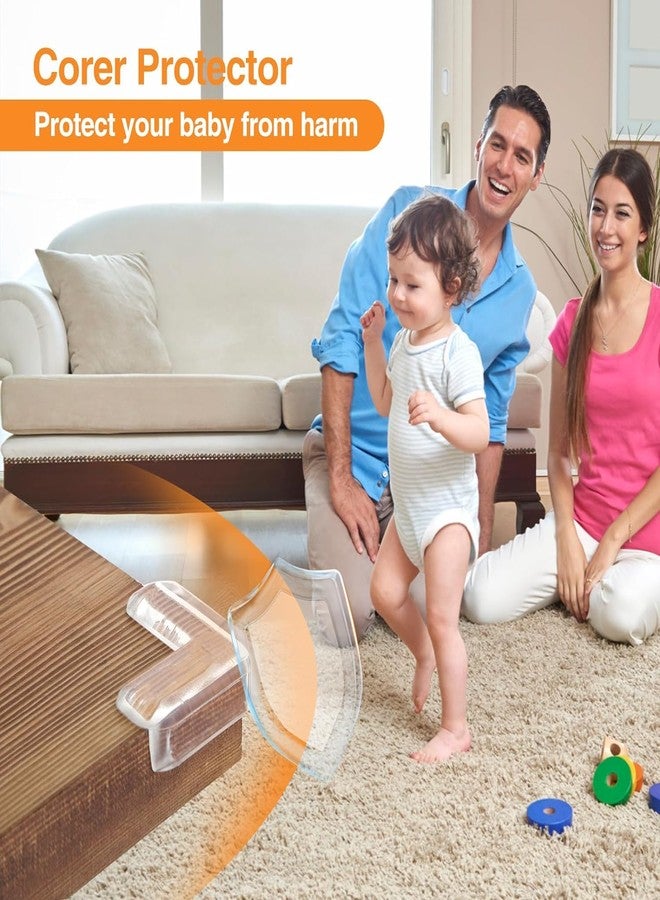 WE-CEF Corner Protector Baby, Silicone Clear Table Corner Protectors for Baby Child Proof Corner Guards Safety Corner Bumpers for Furniture Cover Sharp Table Corners & Edges (Pack - 8) - Image 4