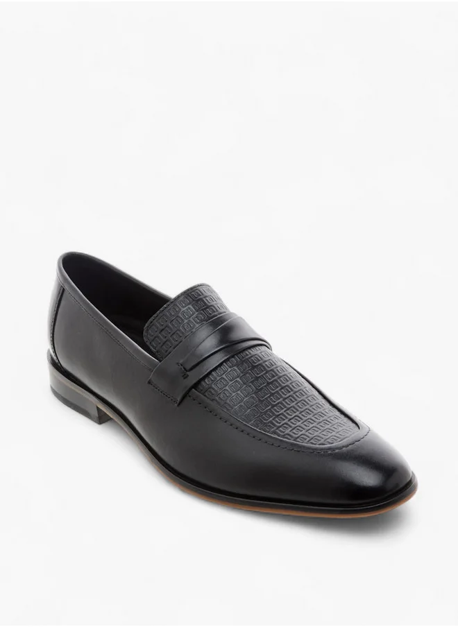 دوتشيني Men's Textured Slip-On Loafers