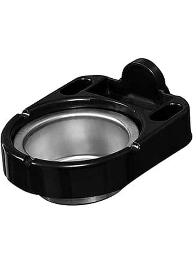 Wall Mounted Stainless Steel Detachable Ashtray Ash Holder For Bathroom Home Black - Image 1