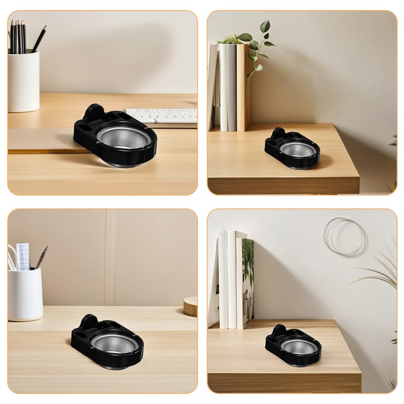 Wall Mounted Stainless Steel Detachable Ashtray Ash Holder For Bathroom Home Black - Image 4