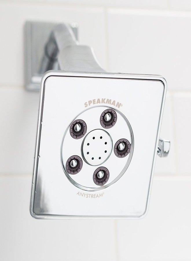 Speakman رأس دش سبيكمان S-3018-E2 رينير أنيستريم قابل للتعديل 2.0 جالون في الدقيقة، كروم مصقول - Image 4