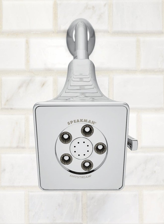 Speakman رأس دش سبيكمان S-3018-E2 رينير أنيستريم قابل للتعديل 2.0 جالون في الدقيقة، كروم مصقول - Image 2