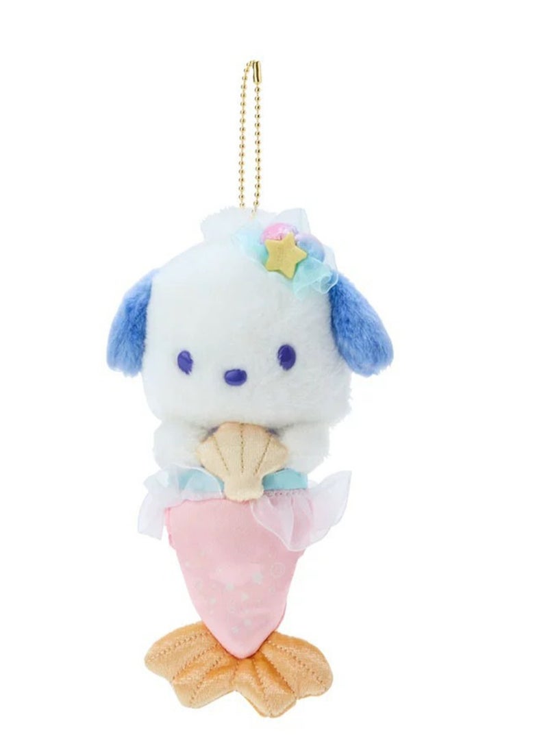 (Pacha Dog)20cm Cute Mermaid Dress up Series Plush Toy Doll Backpack Key Pendant  - Image 1