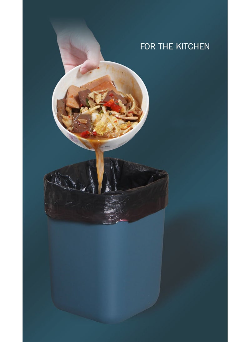 HOMESTAR 10 Rolls Heavy-Duty Drawstring Trash Bags | Extra-Large 50x45cm Black PE Garbage Bags | 8KG High Weight Capacity | Leakproof & Tear-Resistant Design | Multi-Surface Use For Kitchen/Bathroom/Office | Easy-Tie Drawstring Closure | Ultra-Durable & Odorless | Essential Household Cleaning Supply - Image 3