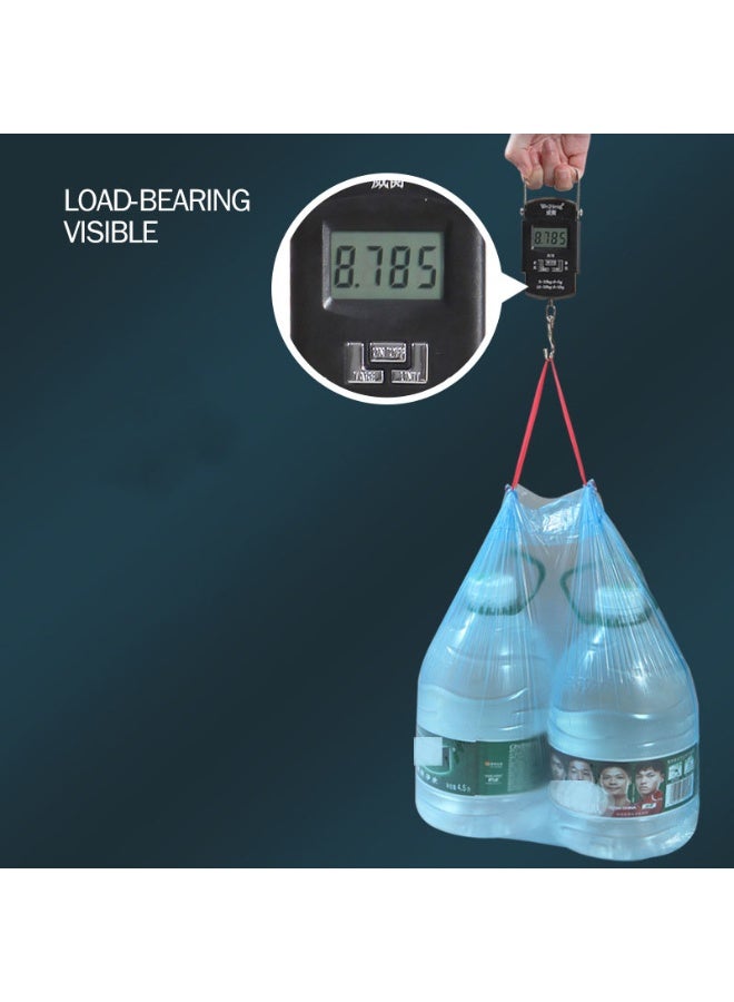 HOMESTAR 10 Rolls Heavy-Duty Drawstring Trash Bags | Extra-Large 50x45cm Black PE Garbage Bags | 8KG High Weight Capacity | Leakproof & Tear-Resistant Design | Multi-Surface Use For Kitchen/Bathroom/Office | Easy-Tie Drawstring Closure | Ultra-Durable & Odorless | Essential Household Cleaning Supply - Image 4